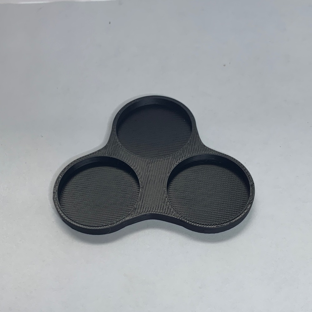 25mm Cloud Arrow Solid Bottom Movement Trays for 3 units
